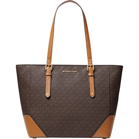 michael kors leather tote bag|michael kors neverfull tote.